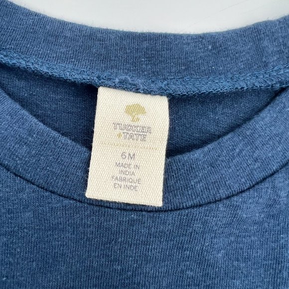 Tucker + Tate Babies' Long Sleeve Graphic Tee In Navy Denim Non Stop Fun 6M NWT - Picture 4 of 6